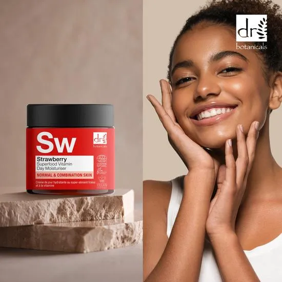 Dr Botanicals Strawberry Superfood Vitamin C Day Moisturiser 60ml