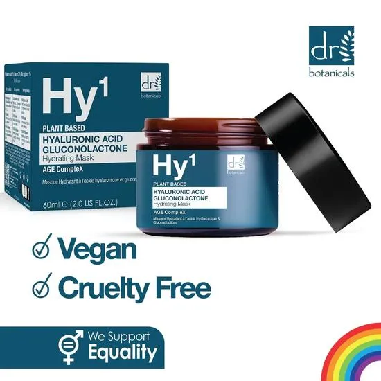 Dr Botanicals Hyaluronic Acid 1% & Gluconolactone Mask 60ml