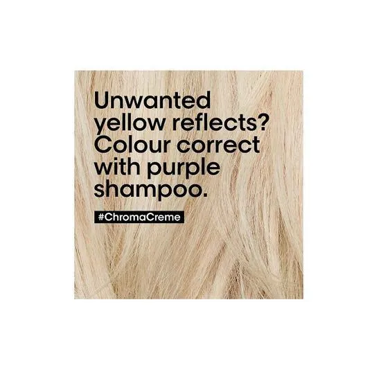 L'Oréal Professionnel Serie Expert Chroma Creme Purple Shampoo - Blondes To Platinum Blondes 300ml