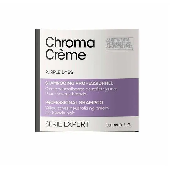 L'Oréal Professionnel Serie Expert Chroma Creme Purple Shampoo - Blondes To Platinum Blondes 300ml