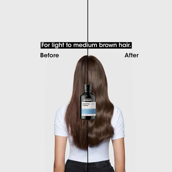 L'Oréal Professionnel Serie Expert Chroma Creme Blue Shampoo - Light To Medium Brown Hair 300ml