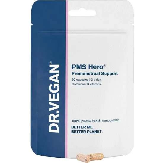 Dr Vegan PMS Hero Premenstrual Support Capsules 60 Capsules