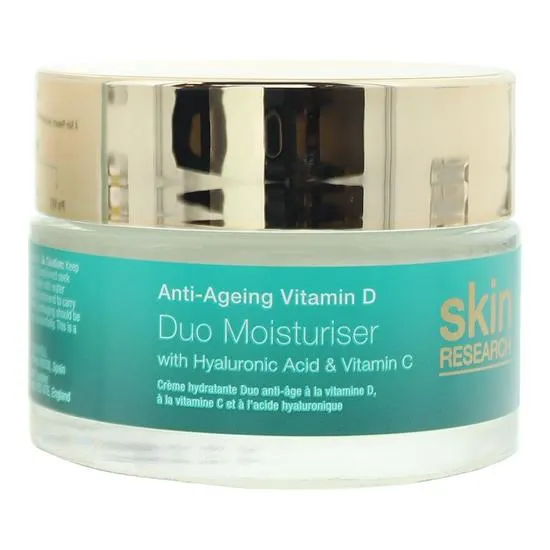 Skin Research Anti-Ageing Vitamin D With Hyaluronic Acid & Vitamin C Duo Moisturiser 50ml