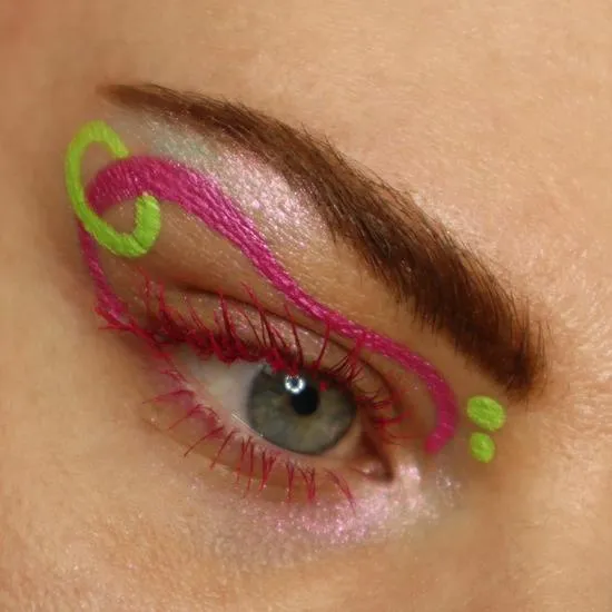 Glisten Cosmetics Nerds Shimmer Pink & Lime Green Split Liner Eyeliner Small - 3g