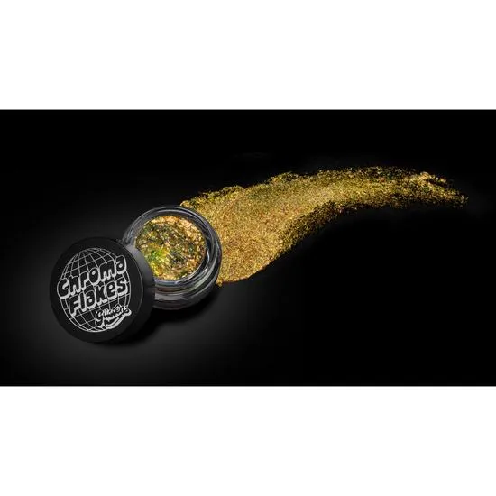 Glisten Cosmetics Gold Rush Chroma Flakes