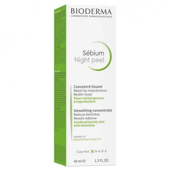 Bioderma Sebium Night Peel Smoothing Concentrate Gel 40ml