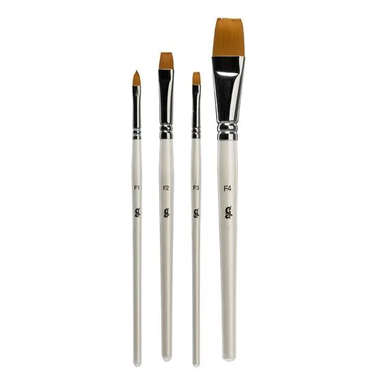 Glisten Cosmetics Flat Brush Set