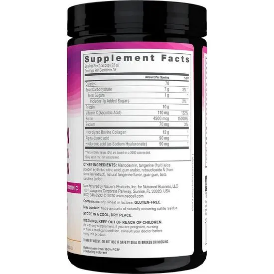 NeoCell Collagen Beauty Infusion With Biotin Tangerine 330g