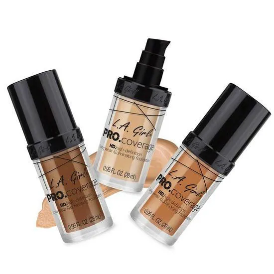 L.A. Girl Pro.Coverage HD Long Wear Illuminating Liquid Foundation Beige