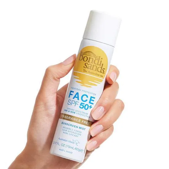 Bondi Sands SPF 50+ Fragrance Free Sunscreen Face Mist