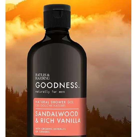 Baylis & Harding Goodness Mens Sandalwood & Rich Vanilla Shower Gel 500ml