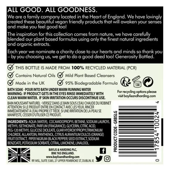 Baylis & Harding Goodness Lemongrass & Ginger Bath Soak 500ml