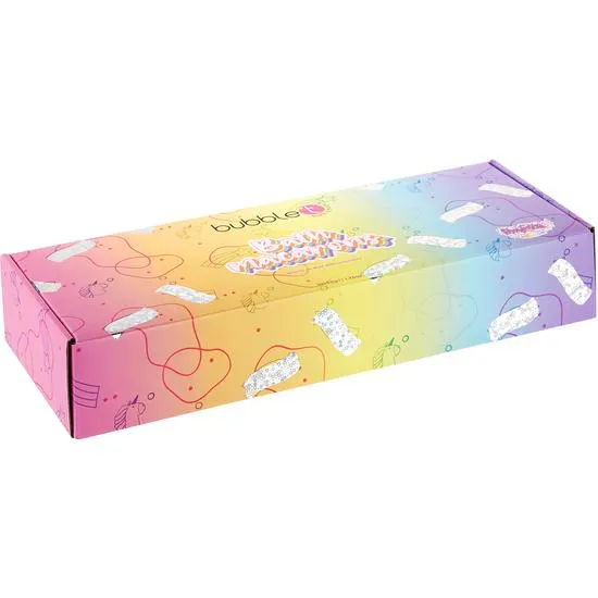 Bubble T Rainbow Tea Mini Macaron Bath Bomb Fizzer Gift Set 10 x 50g