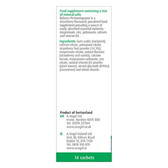 A.Vogel Balance Perimenopause Energy Sachets 14 x 5.5g