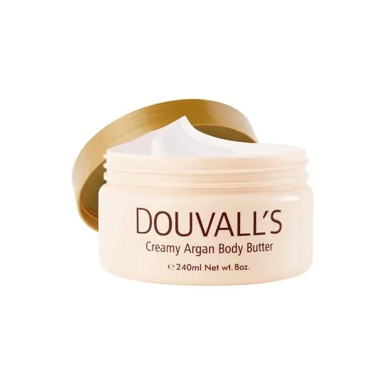 Douvall's Organic Creamy Argan Body Butter Unscented 240ml