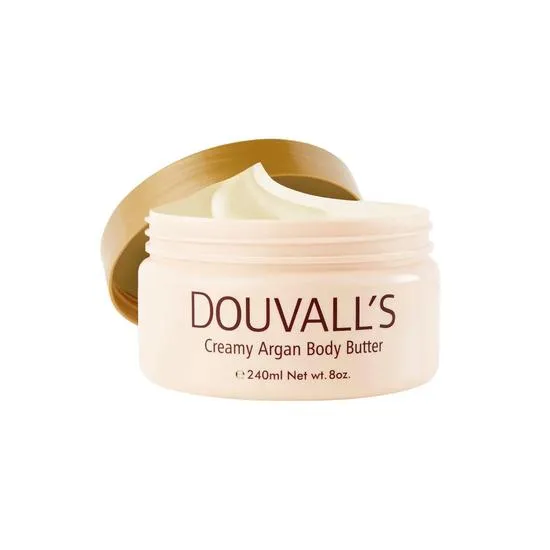 Douvall's Organic Creamy Argan Body Butter Pink Grapefruit 240ml