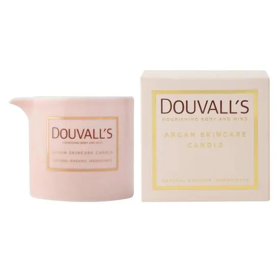 Douvall's Organic Argan Skin Care Candle Orange & Frankincense 180g