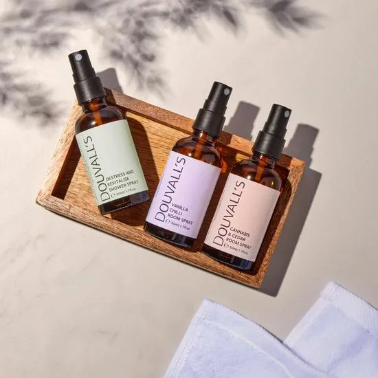 Douvall's Destress & Revitalise Organic Natural Shower Spray 50ml