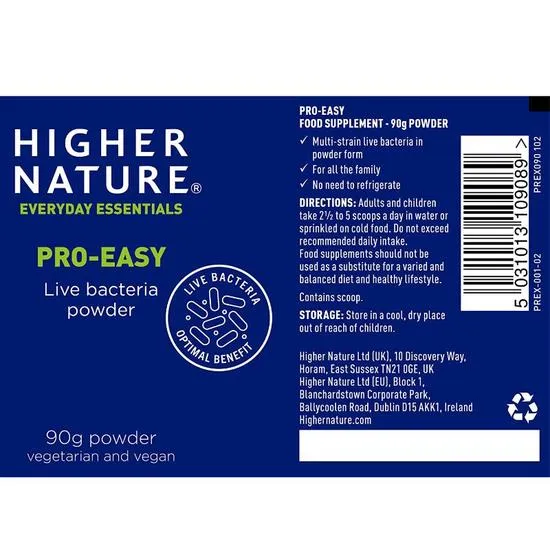 Higher Nature Pro-Easy Probiotic Powder 90g
