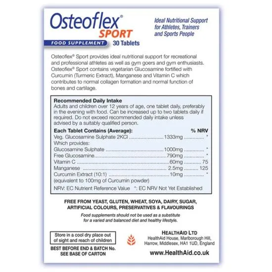 Health Aid Osteoflex Sport Tablets 30 Tablets