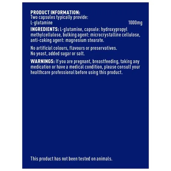 Higher Nature Glutamine Capsules 90 Capsules