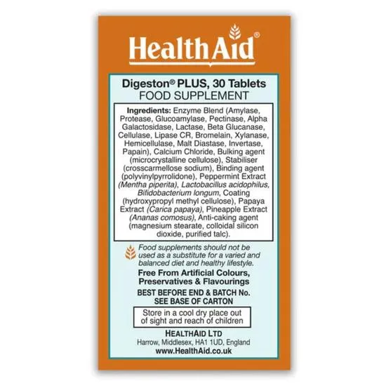 Health Aid Digeston Plus Tablets 30 Tablets