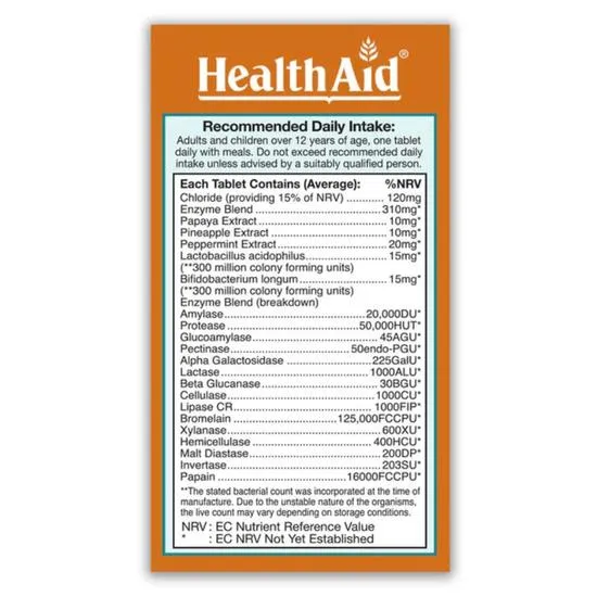 Health Aid Digeston Plus Tablets 30 Tablets
