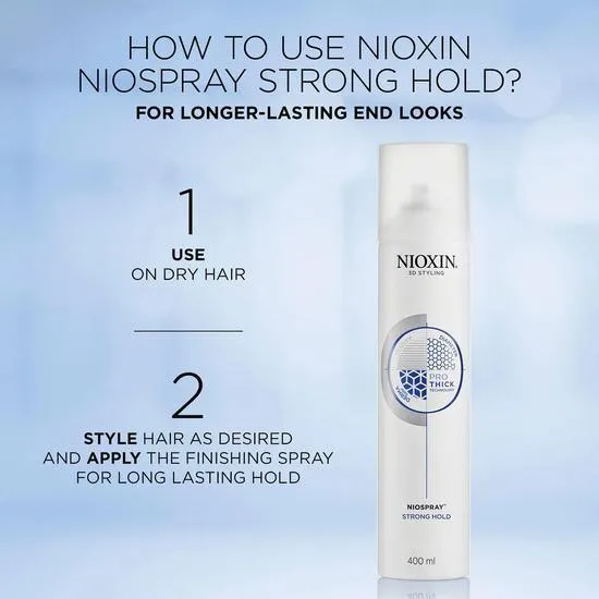 Nioxin 3d Styling Niospray Regular Hold Hairspray 300ml