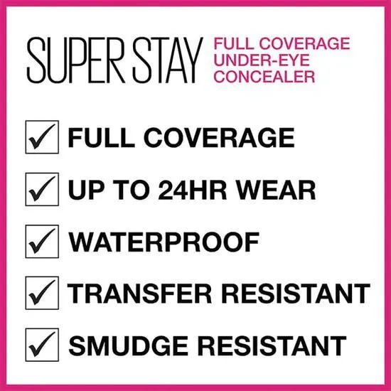 Maybelline Superstay Full Coverage Under Eye Concealer 65 Deep Bronze