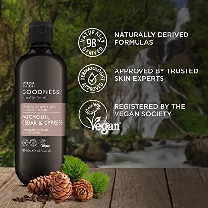 Baylis & Harding Goodness Men's Patchouli, Cedar & Cypress Natural Shower Gel 500ml