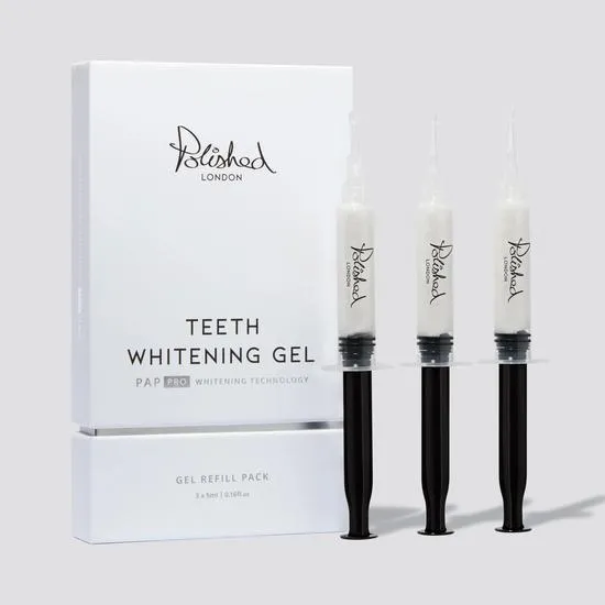 Polished London Teeth Whitening Gel 3 x 5ml Refill