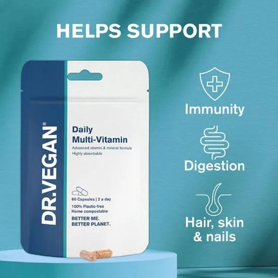 Dr Vegan Daily Multi-Vitamin Capsules 60 Capsules