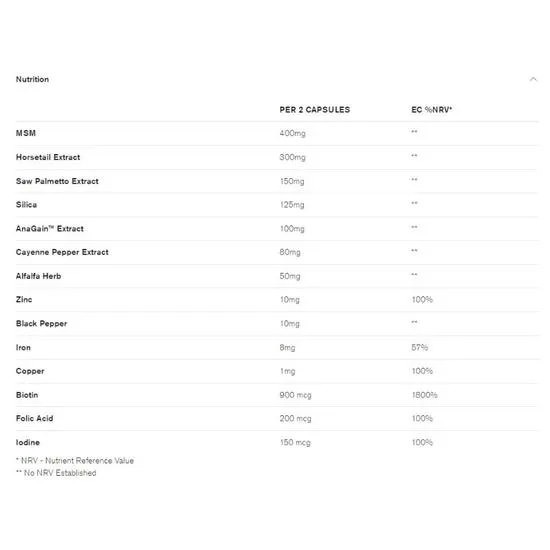 Dr Vegan Hair Saviour Capsules 60 Capsules