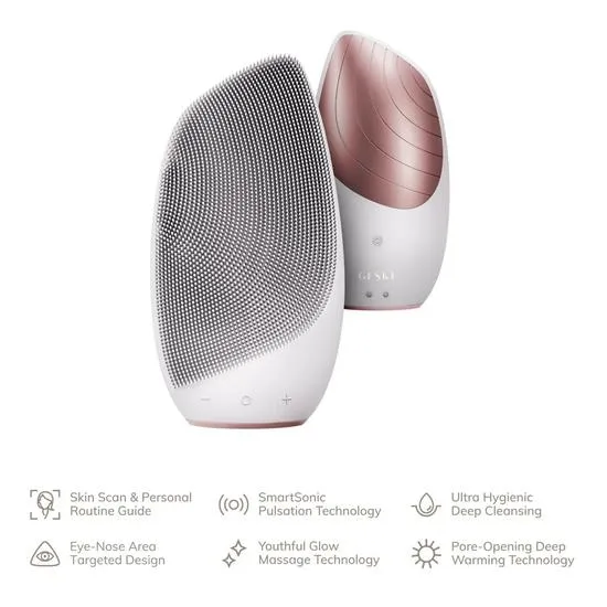 GESKE Sonic Thermo Facial Brush 6 In 1 Grey