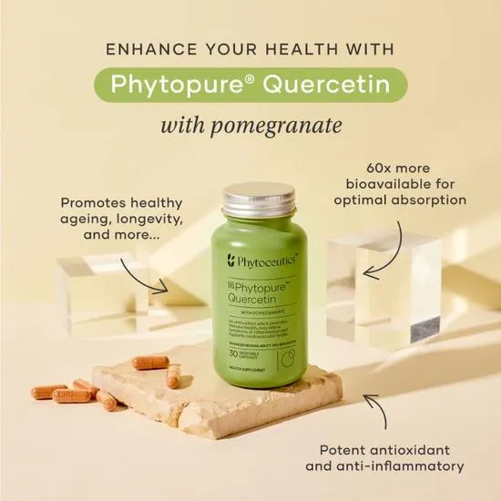 Phytoceutics Phytopure Quercetin + Pomegranate Capsules 30 Capsules