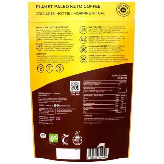Planet Paleo Pure Collagen Keto Coffee 213g