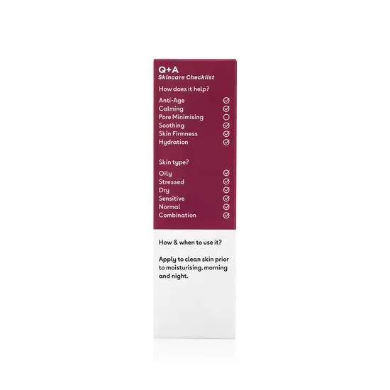 Q+A Hyaluronic Acid Facial Serum 30ml