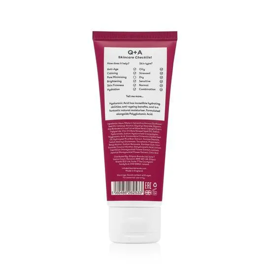 Q+A Hyaluronic Acid Daily Moisturiser 75ml