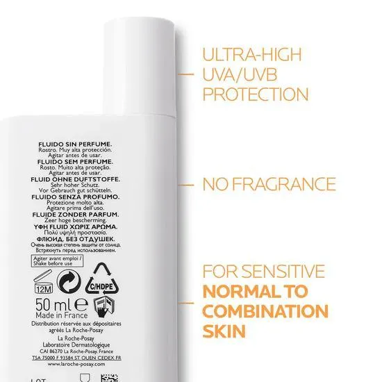 La Roche-Posay Anthelios UVMune 400 Invisible Tinted Fluid SPF 50+ Sun Cream 50ml