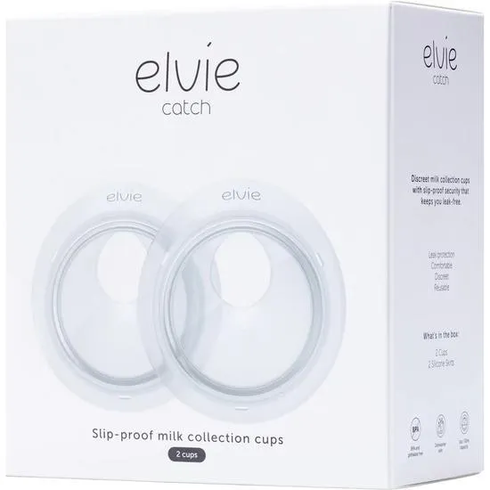 Elvie Catch Breast Milk Catcher Pair of silicone milk collection cups