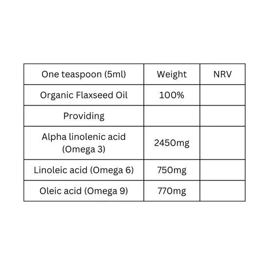 Viridian 100% Organic Golden Flaxseed Oil 200ml