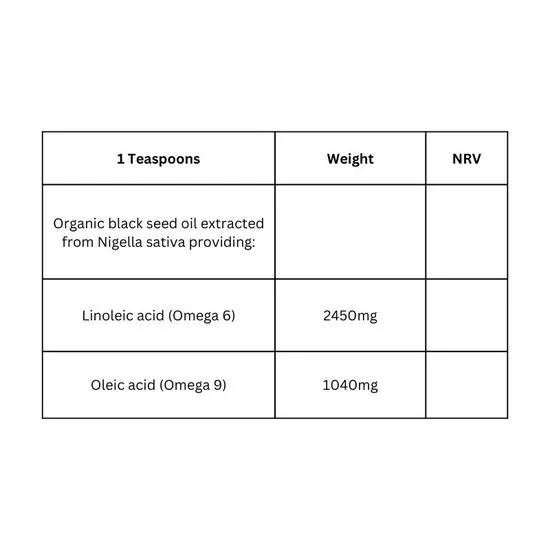 Viridian 100% Organic Black Seed Oil 200ml