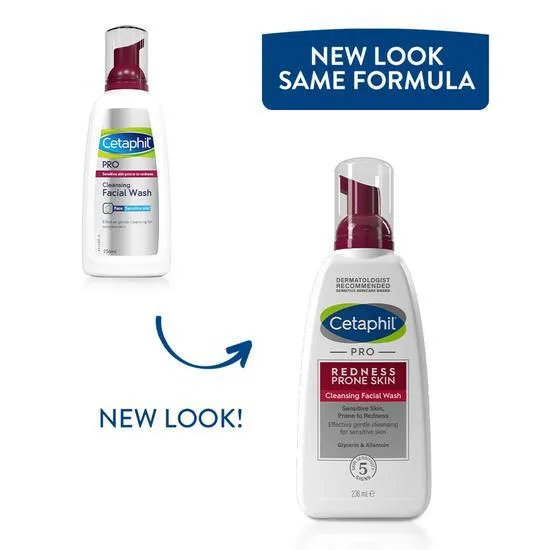 Cetaphil Pro Redness Prone Skin Sensitive Cleansing Facial Wash 236ml