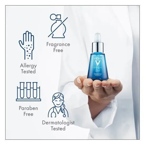 Vichy Mineral 89 Probiotic Fractions Recovery Serum For Stressed Skin With 4% Niacinamide 30ml