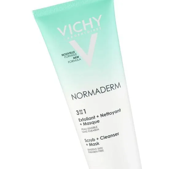 Vichy Normaderm 3-In-1 Mask, Scrub & Cleanser 125ml