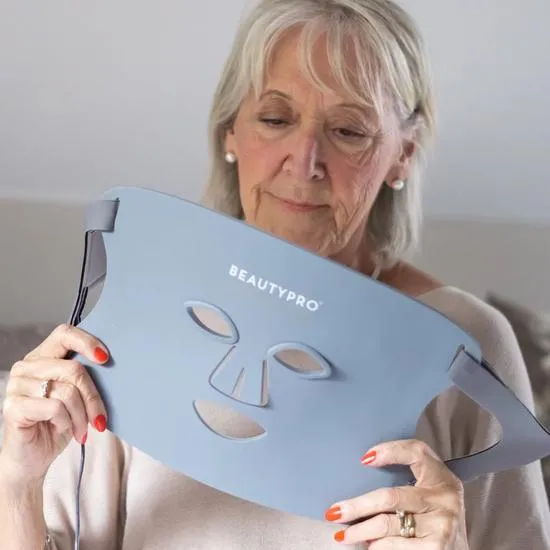 BeautyPro Photon LED Light Therapy Facial Mask Grey