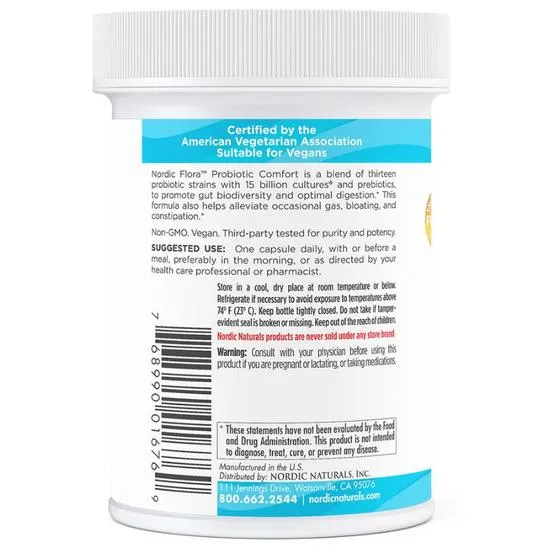 Nordic Naturals Nordic Flora Probiotic Comfort 15 Billion CFU Capsules 30 Capsules