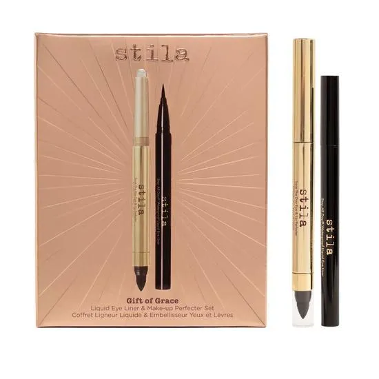 Stila Gift Of Grace Liner & Perfecter Gift Set Liquid Eye Liner + Eye & Lip Perfecter