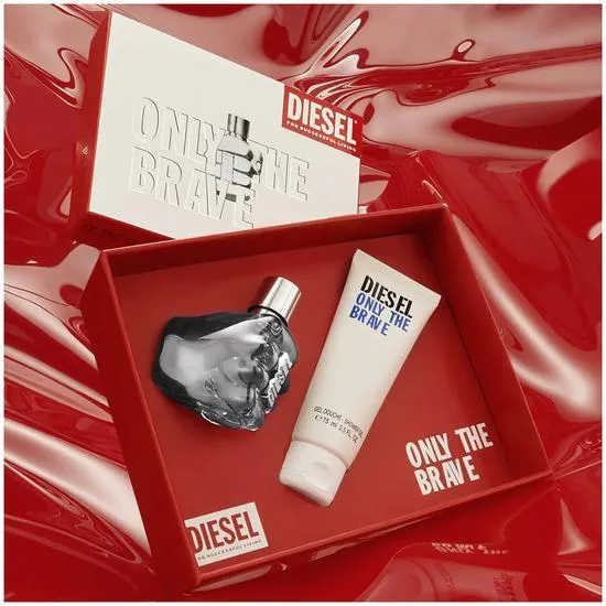 Diesel Only The Brave Gift Set Eau De Toilette (50ml) + Shower Gel (75ml)