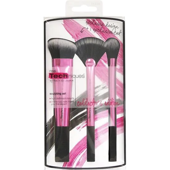 Real Techniques Collectors Edition Set Of 3 Professional Makeup Brush Set